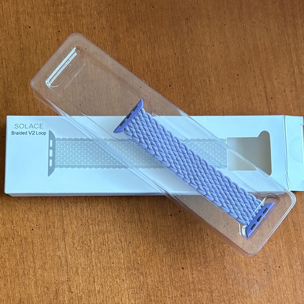 NIB Solace Braided Loop Lavender Band